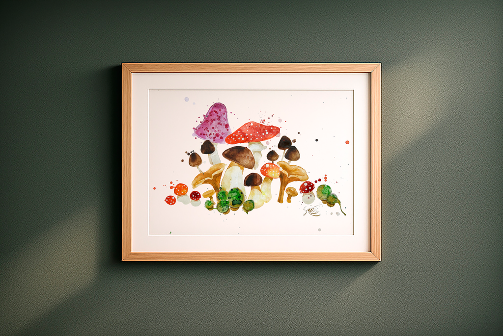 Taideteos Sienimetsä, 35cm x 27cm