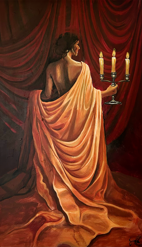 Akryylimaalaus Loviisa, 120 cm x 150 cm