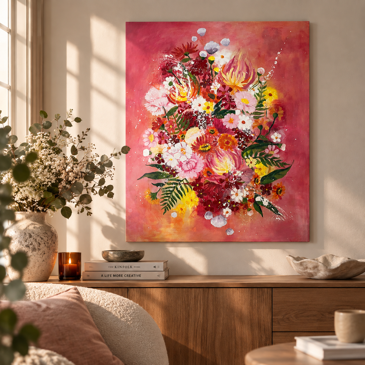 Acrylic painting I Remember You Today, 80 cm x 100 cm