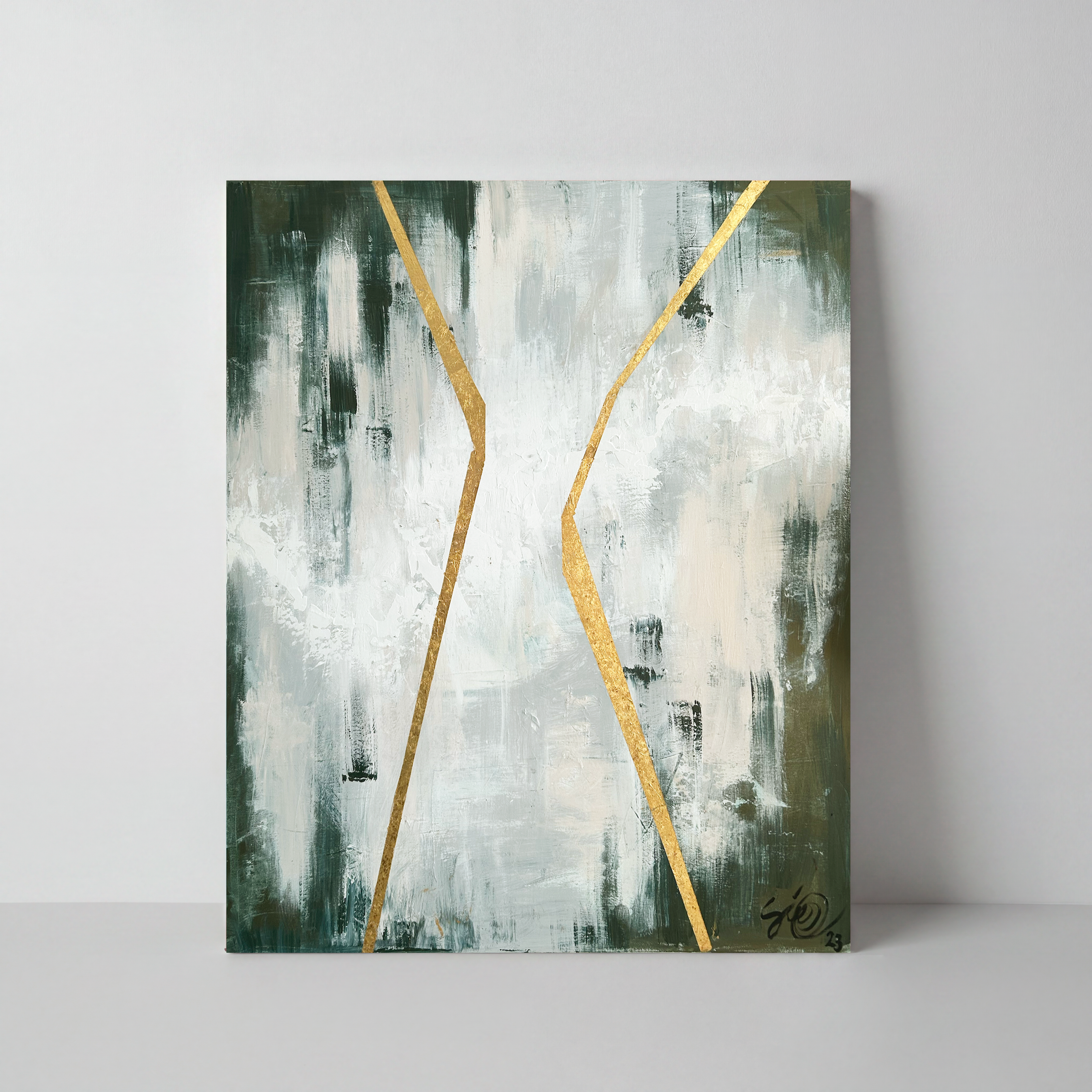 Acrylic painting Forest, 120 cm x 150 cm