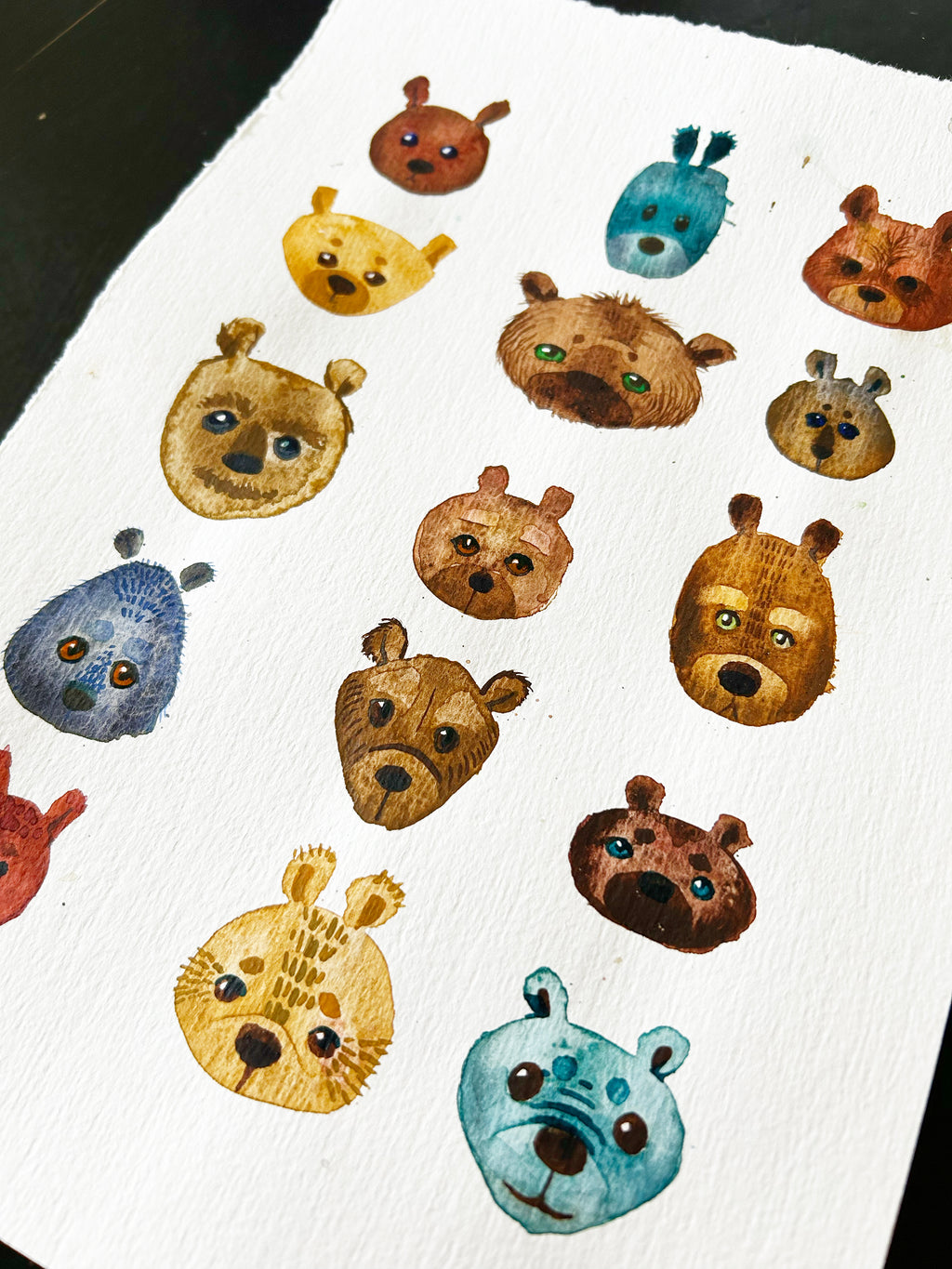 Taideteos Karhujen Sukukokous, 21 cm x 29,8 cm