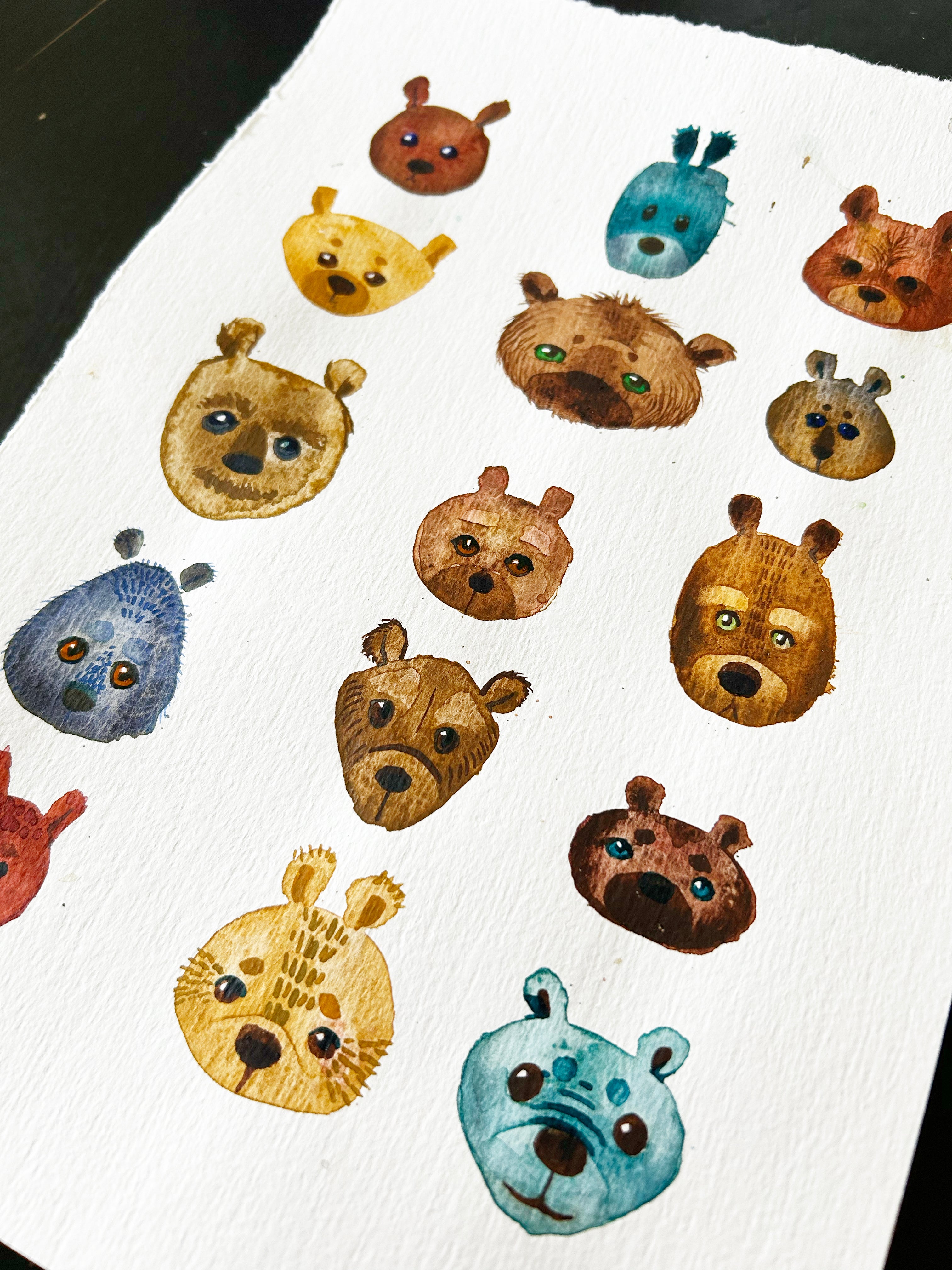 Taideteos Karhujen Sukukokous, 21 cm x 29,8 cm