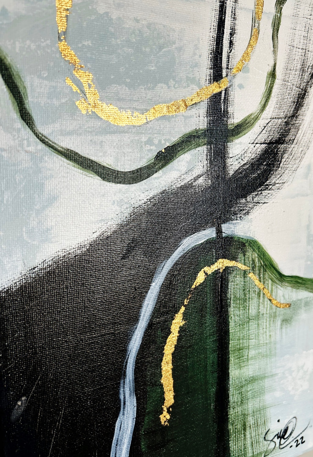 Acrylic painting Forest, 120 cm x 150 cm