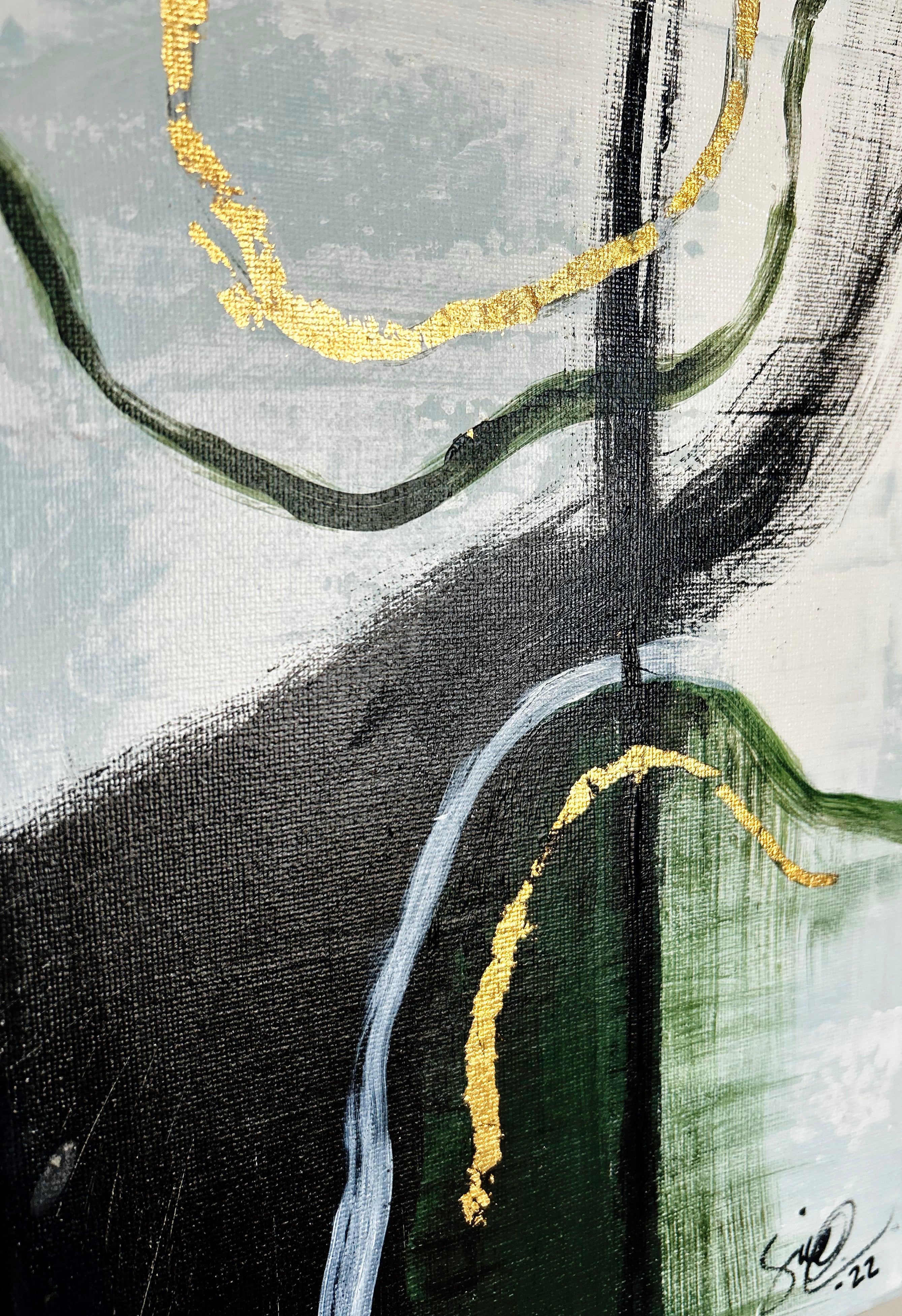 Acrylic painting Forest, 120 cm x 150 cm