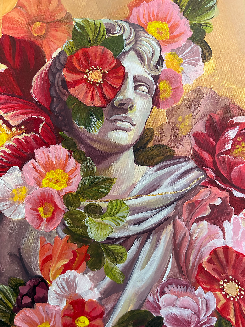 Akryylimaalaus Sisäinen Hehku, 100 cm x 120 cm