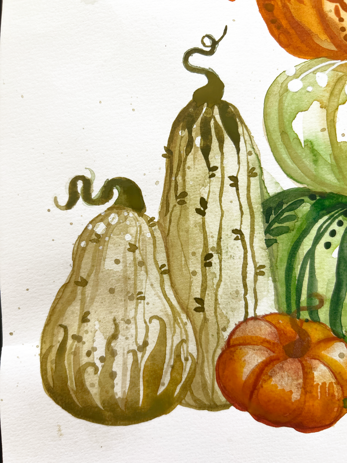 Artwork Pumpkins, 28cm x 28cm