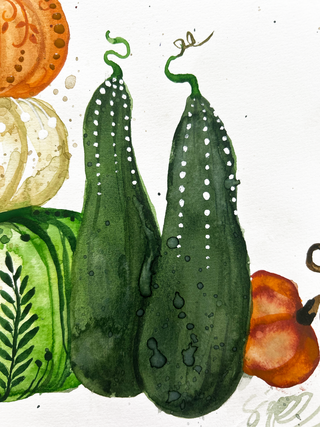 Artwork Pumpkins, 28cm x 28cm