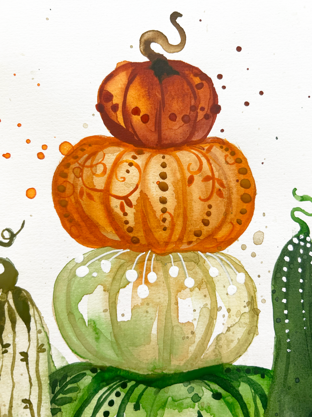 Artwork Pumpkins, 28cm x 28cm