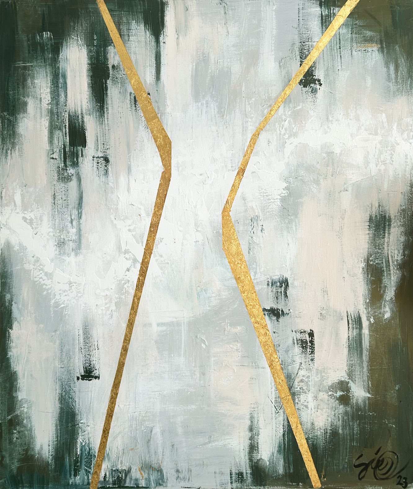 Akryylimaalaus Metsä, 100 cm x 120 cm