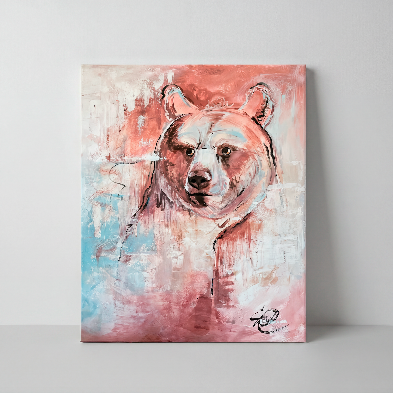 Acrylic painting Forest Ruler, 120 cm x 150 cm