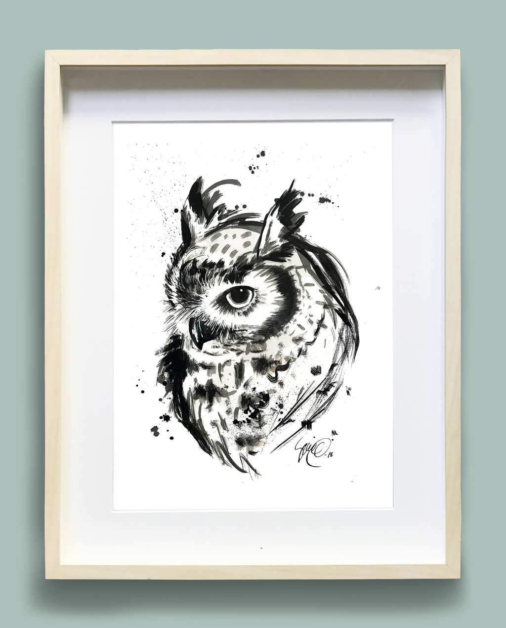 Juliste Pöllö 30 cm x 40 cm