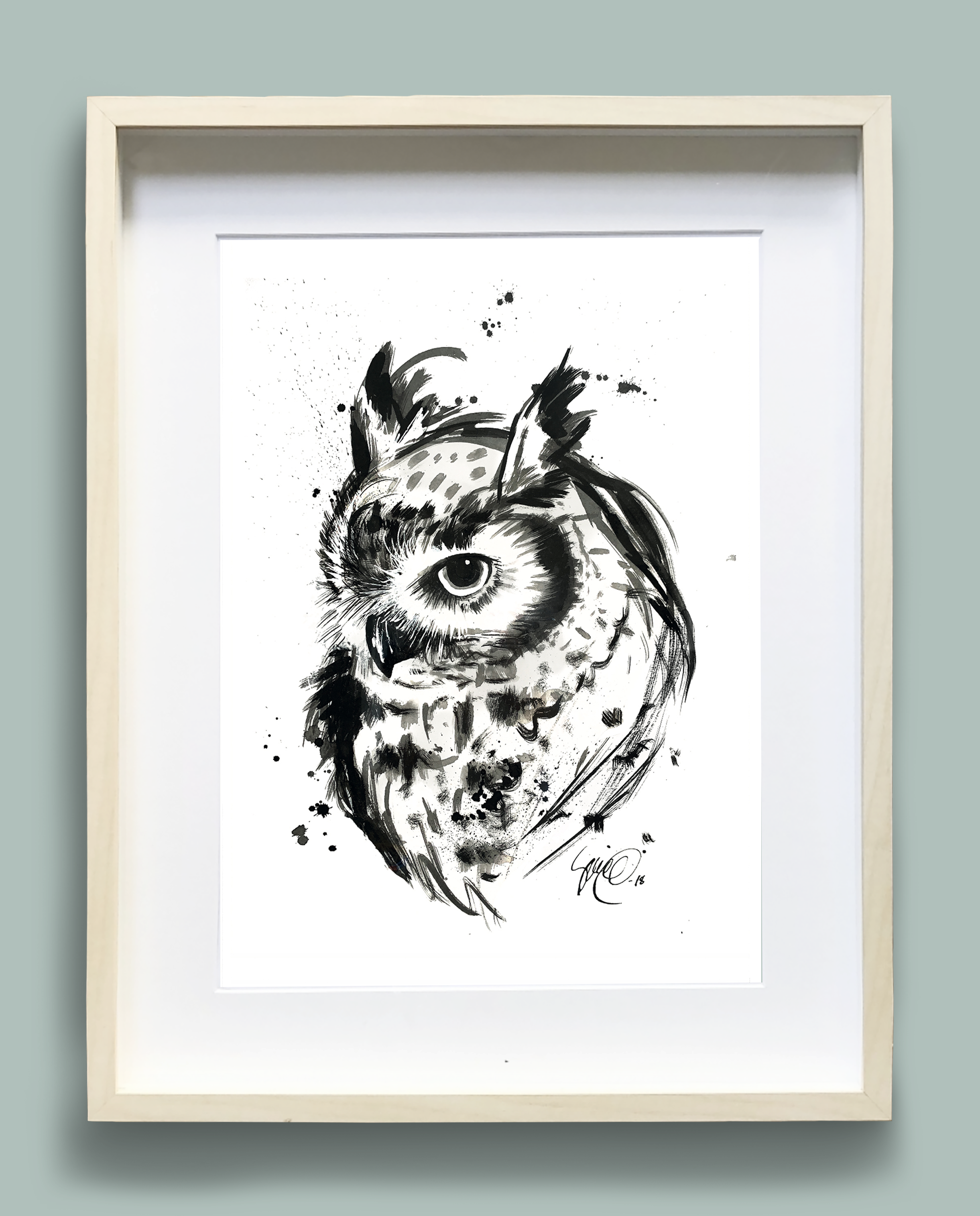 Juliste Pöllö 30 cm x 40 cm