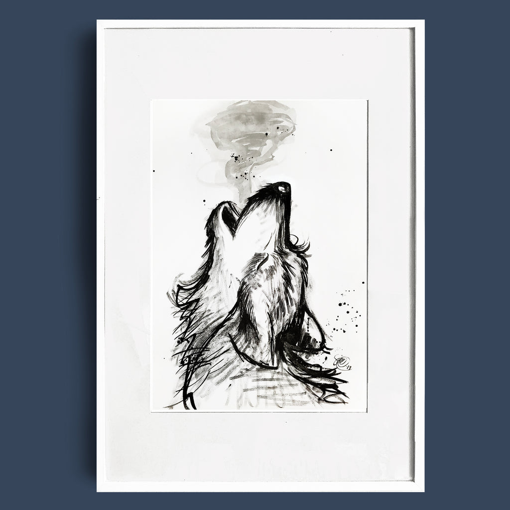 Pullomustemaalaus Susi, 30x40cm