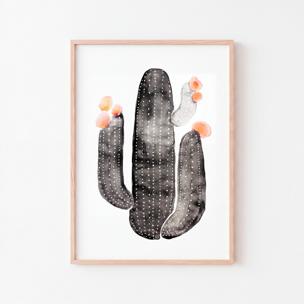Taidejuliste Kaktus 1, 30 cm x 40 cm