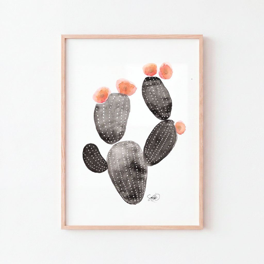 Taidejuliste Kaktus 2, 30 cm x 40 cm