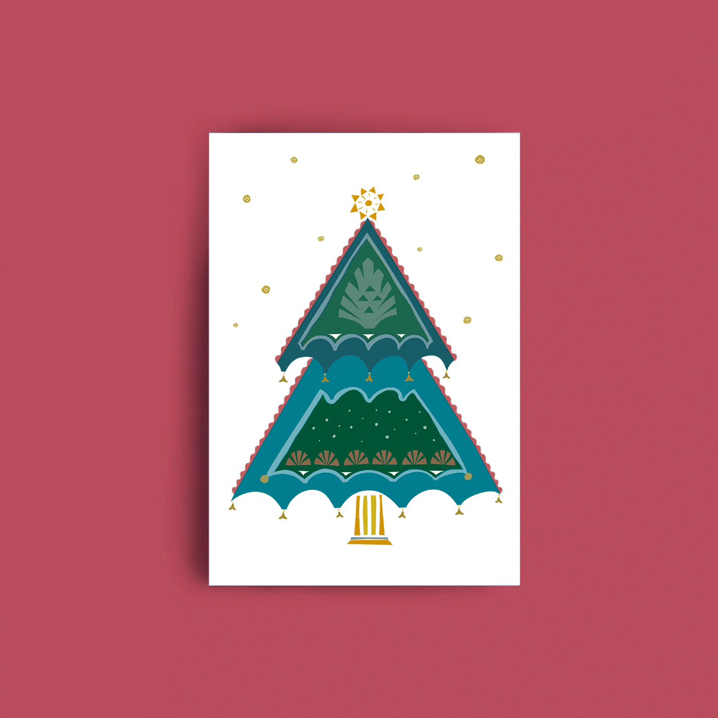 Christmas card Spruce, A6