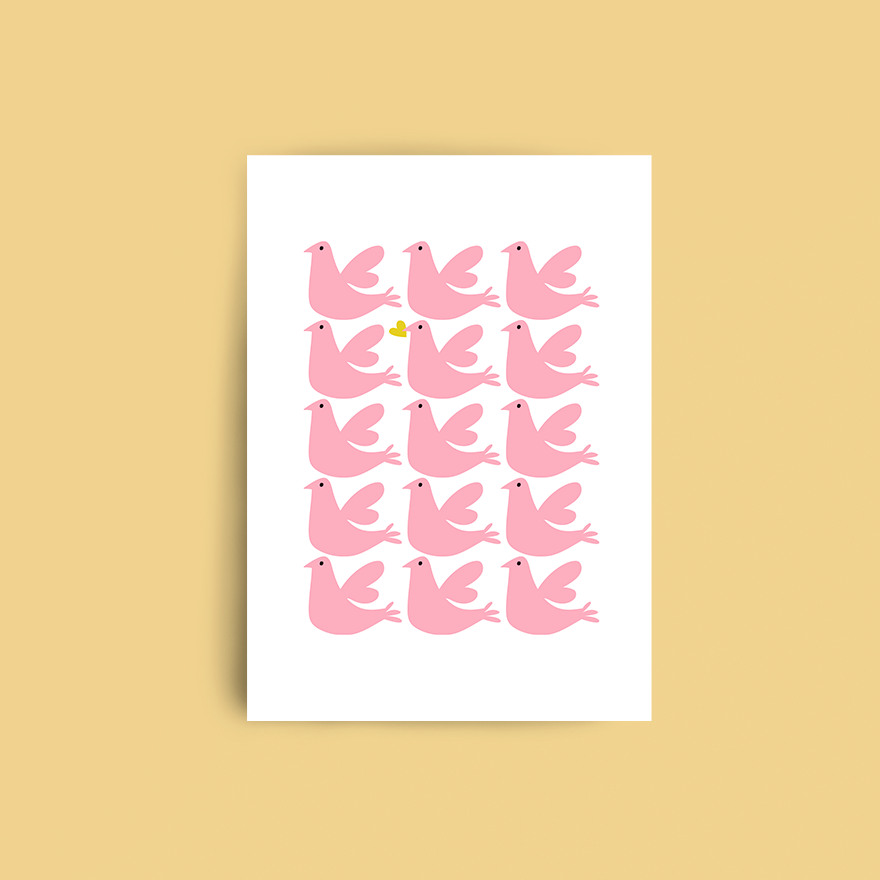 Card Birds, A6