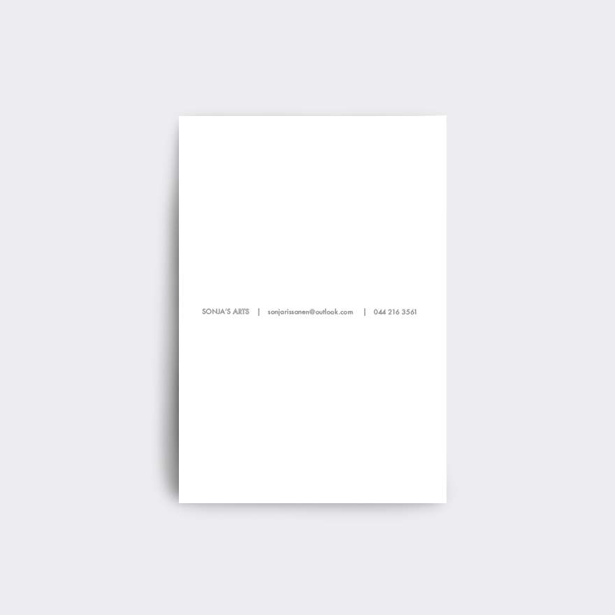 Joulukortti Pupu Kuusen Alla, A6