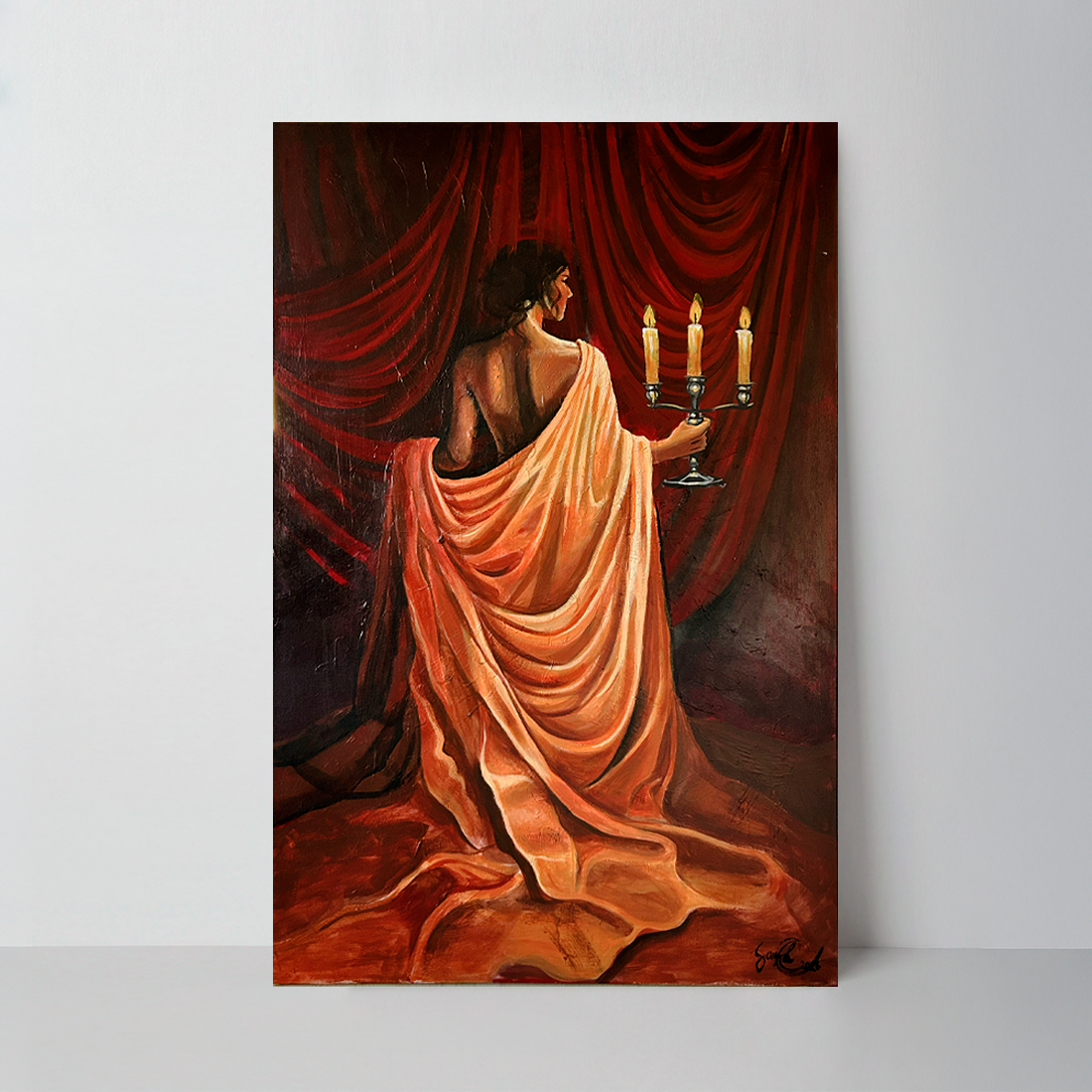 Akryylimaalaus Loviisa, 120 cm x 150 cm