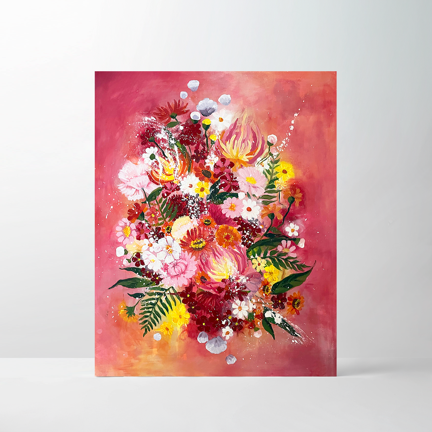 Akryylimaalaus Muistan Tänään Sinua, 80 cm x 100 cm