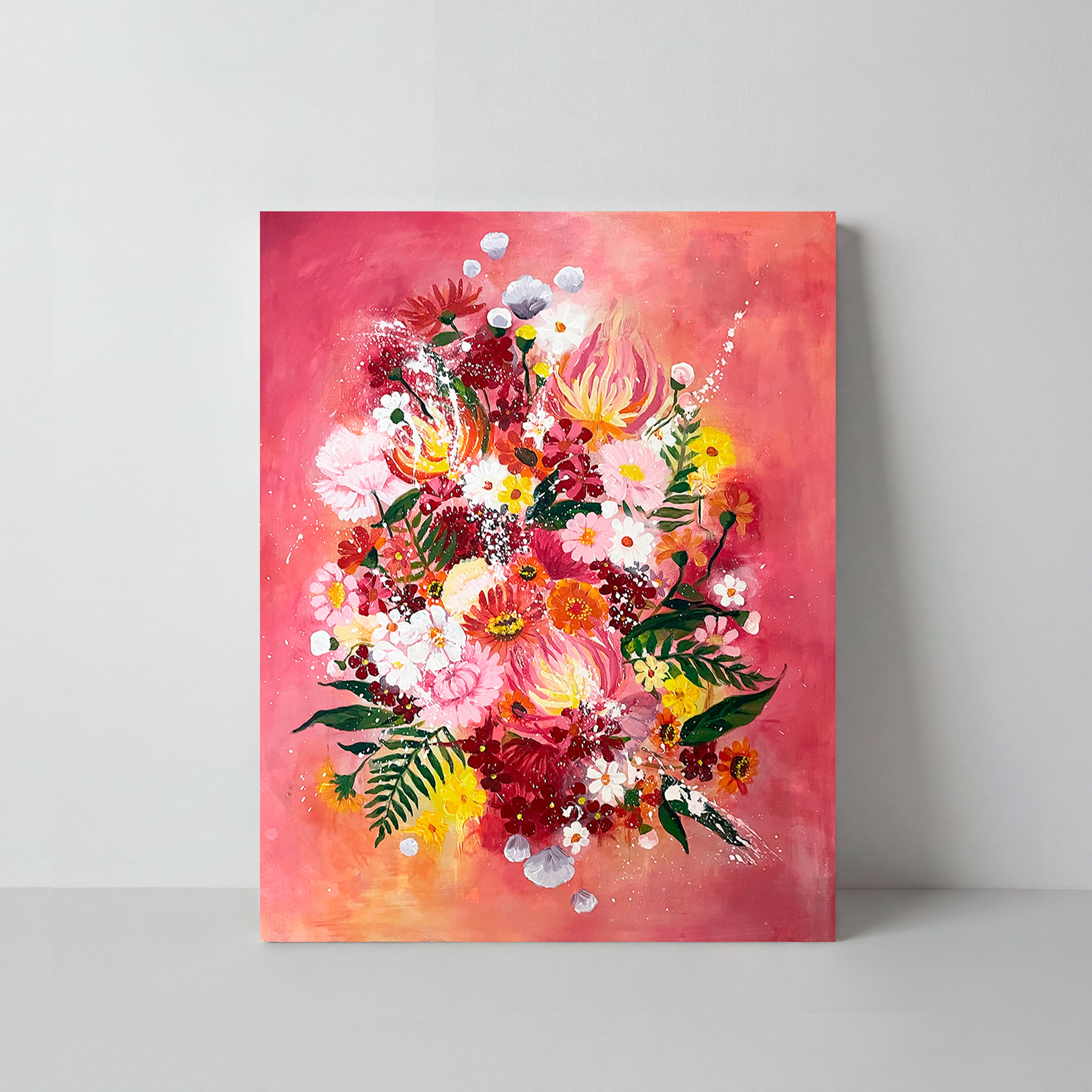 Akryylimaalaus Muistan Tänään Sinua, 80 cm x 100 cm