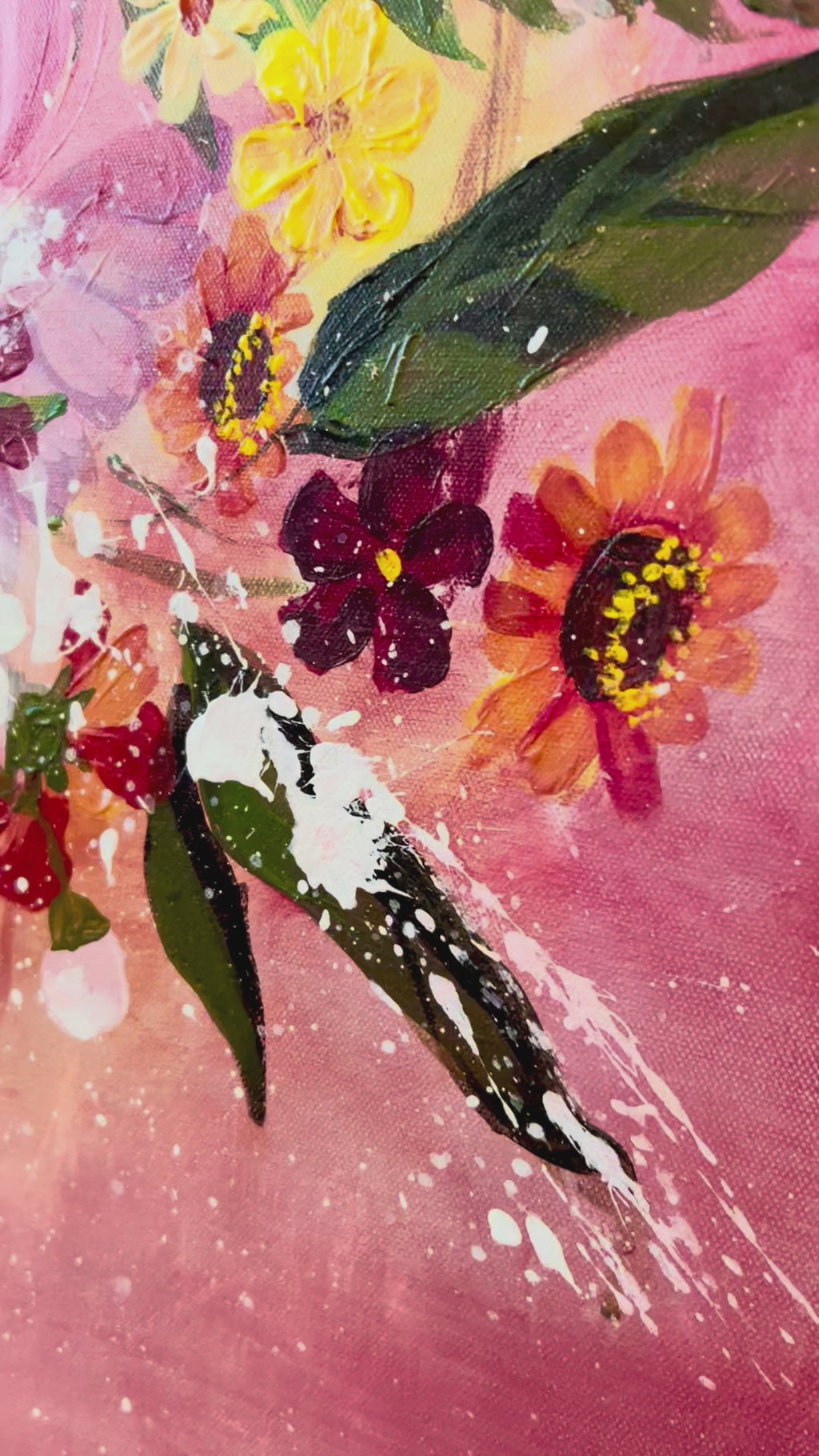 Akryylimaalaus Muistan Tänään Sinua, 80 cm x 100 cm