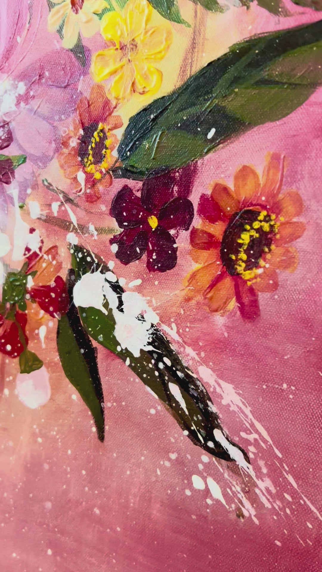 Akryylimaalaus Muistan Tänään Sinua, 80 cm x 100 cm