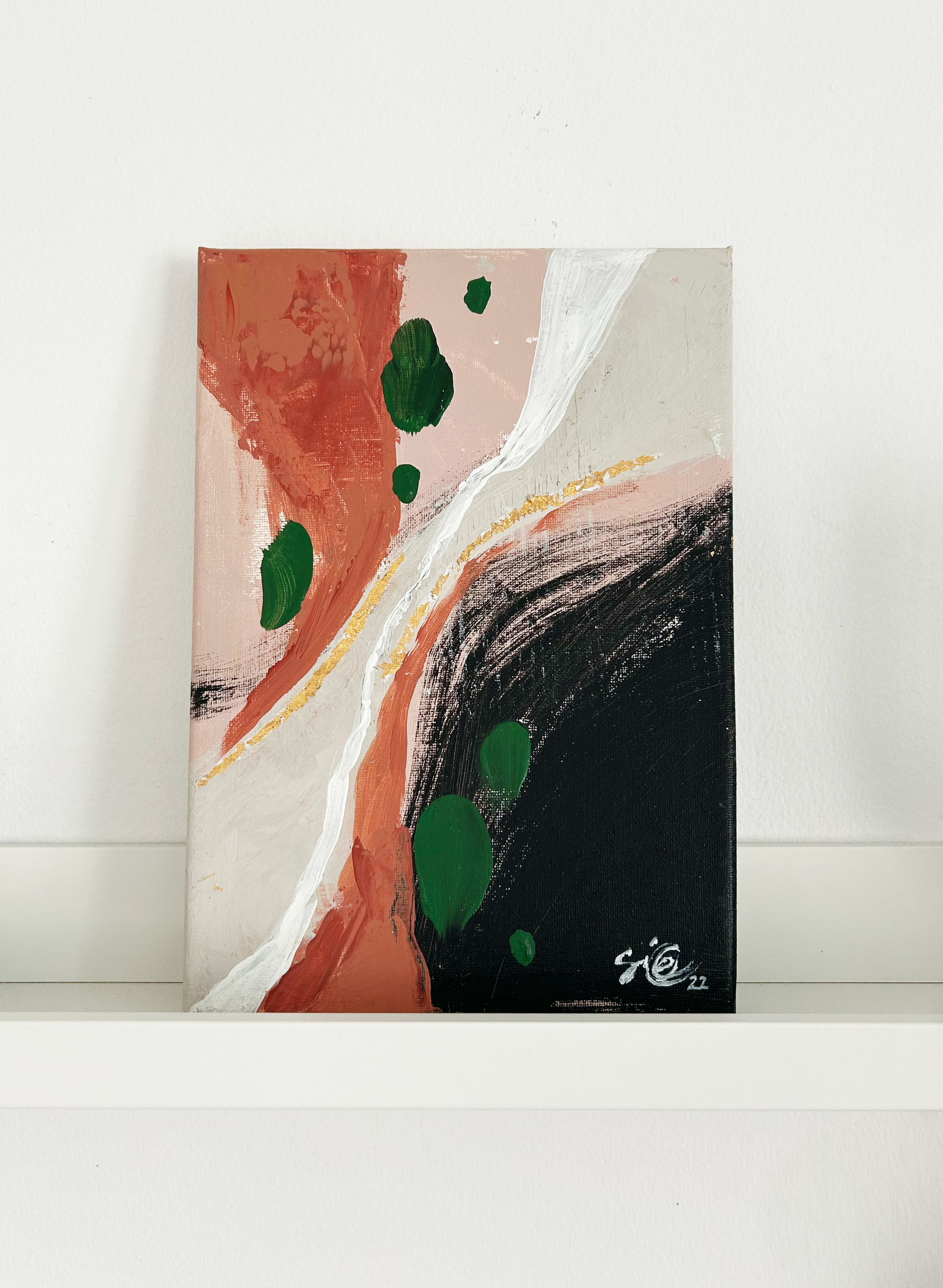 Akryylimaalaus Puutarha, 20 cm x 30 cm