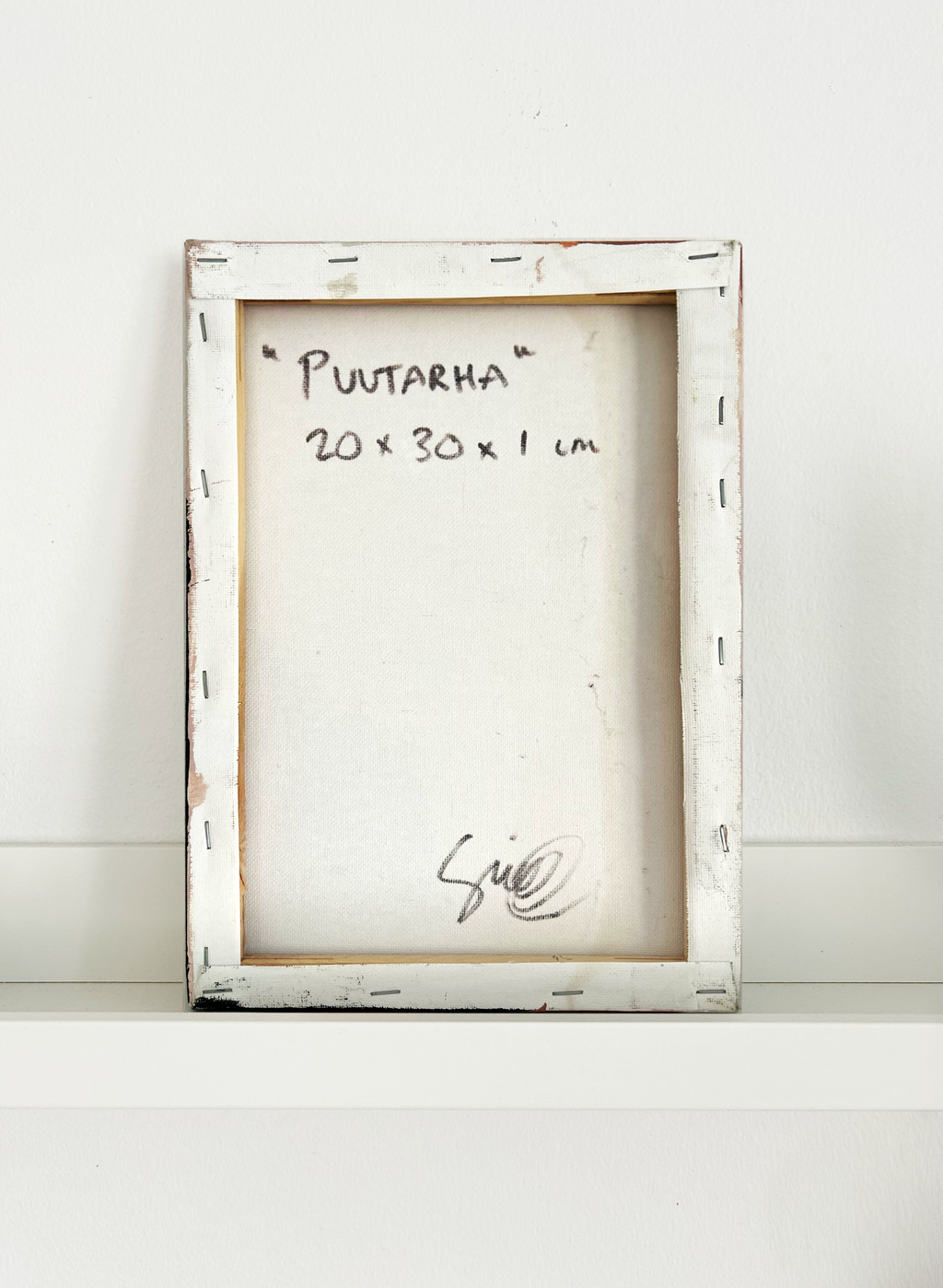Akryylimaalaus Puutarha, 20 cm x 30 cm