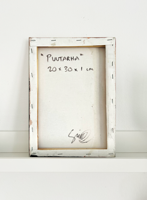Akryylimaalaus Puutarha, 20 cm x 30 cm